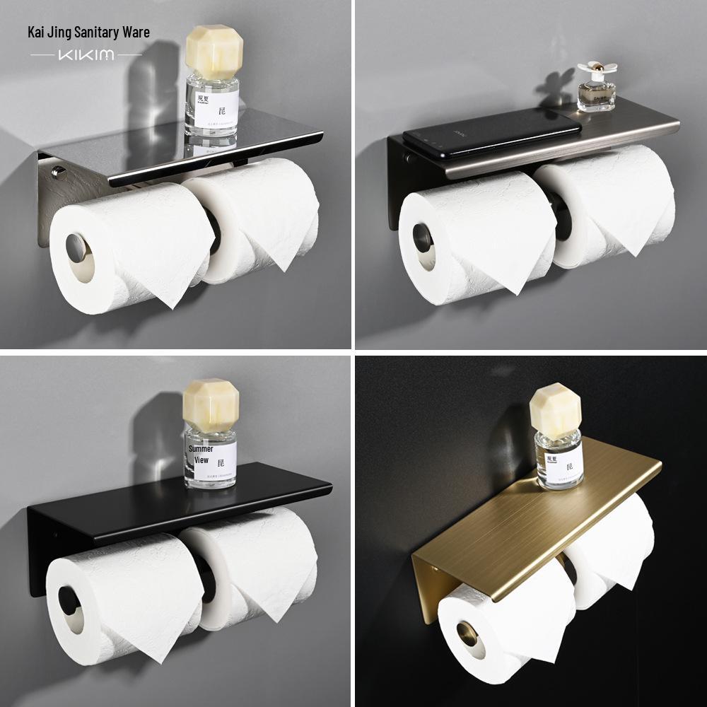 Stainless Steel Multifunctional Mobile Phone and Toilet Paper Holder