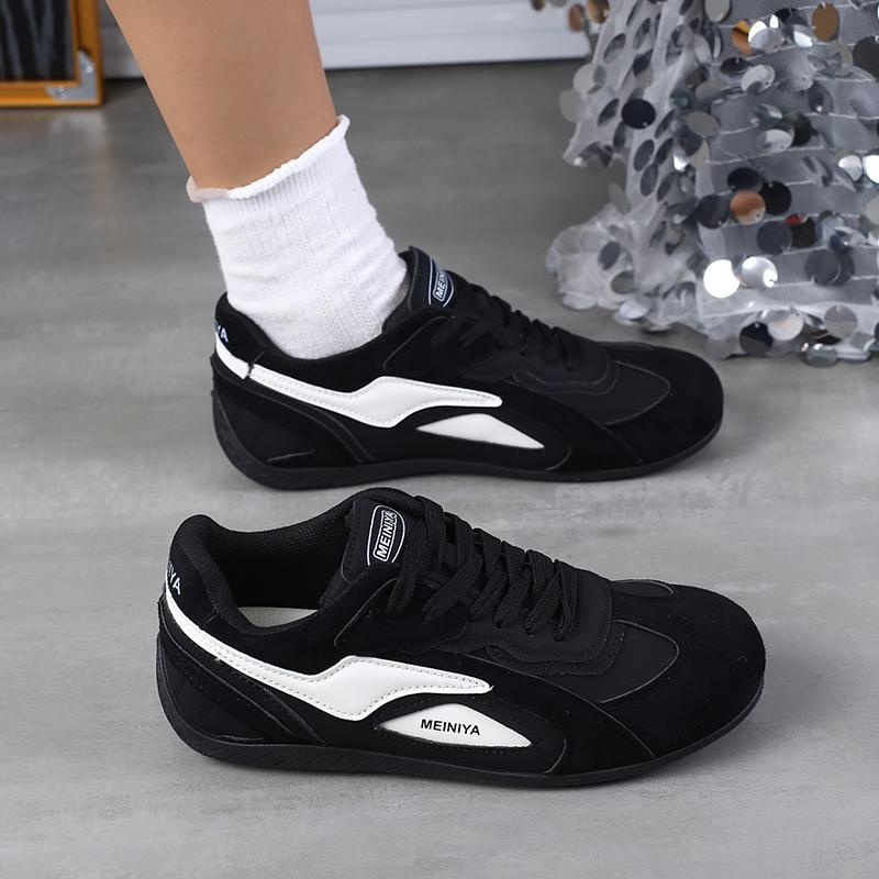 Autumn New Women's Lightweight Flat Sports Sneakers, Fashion Low-Cut Casual Shoes, Comfortable & Versatile Walking Shoes