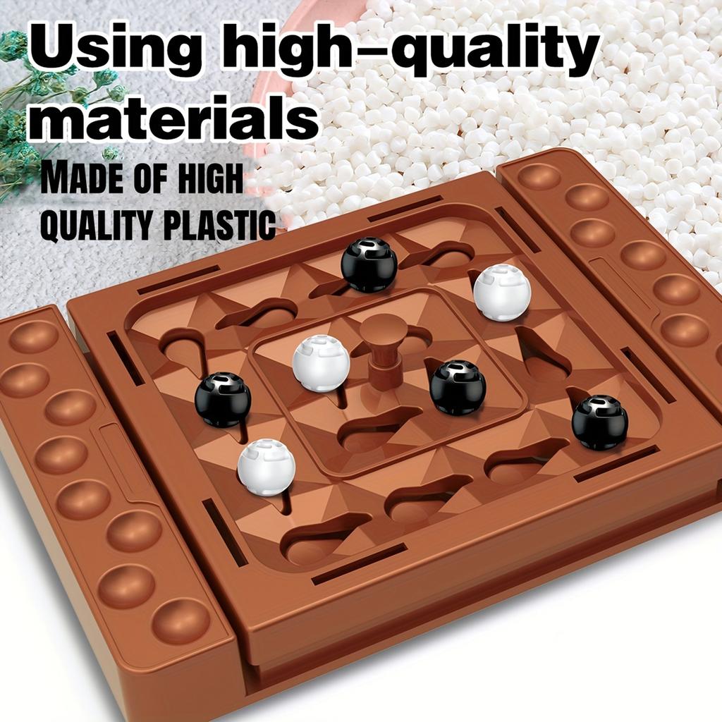 Children's Track Chess Game,Chess Piece Connection Thinking Training, Parent Child Mutual Educational Toy