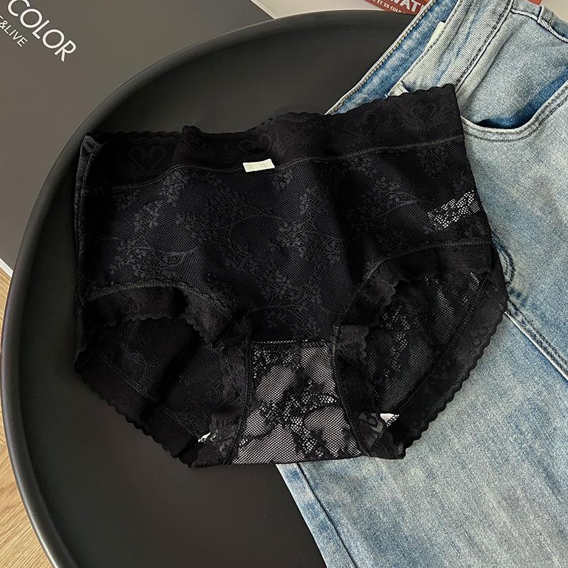 

Жіноча нижня білизна Pure Desire із сітчастими мереживними краями, дихаючі сексуальні трусики від середньої до високої талії, трикутні загорнуті сідниці для дівчаток XL