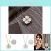 Elegant Titanium Steel Four Leaf Clover Heart Necklace For Women Short Luxurious Design Locking Collar Chain