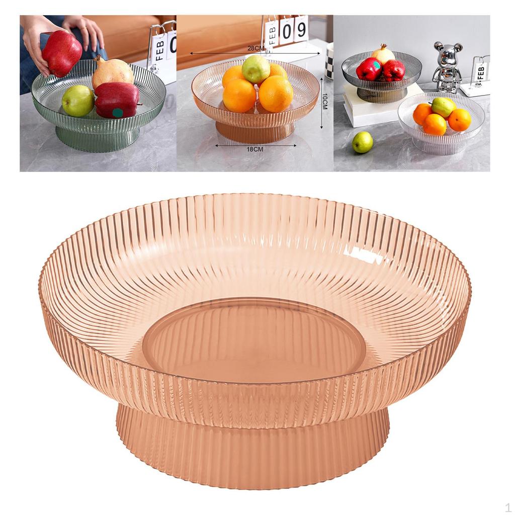 Decorative Pedestal Bowl Dessert Display Stand Storage Baskets Organization Dish Holder for