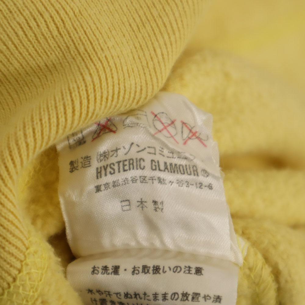 HYSTERIC Long sleeve Sweatshirts FREE yellow Women Used