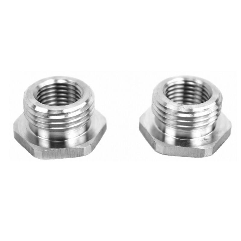 Fit For Harley Davidson Exhaust Reducer Oxygen Sensor Ports 12MM To 18MM Hole 2*