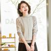 Jianhu Women's Mid-Aged Turtleneck Knit Top