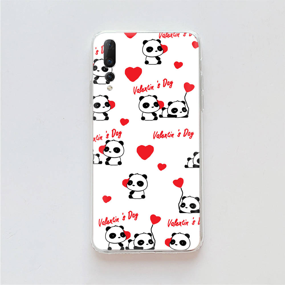 Panda Cartoon TPU Hülle für iPhone XR 7 8 14 15 11 12 13 X XS Pro Max Xiaomi Redmi 13C Hinweis 9 Samsung A22 S23 S24 Ultra Plus VIVO