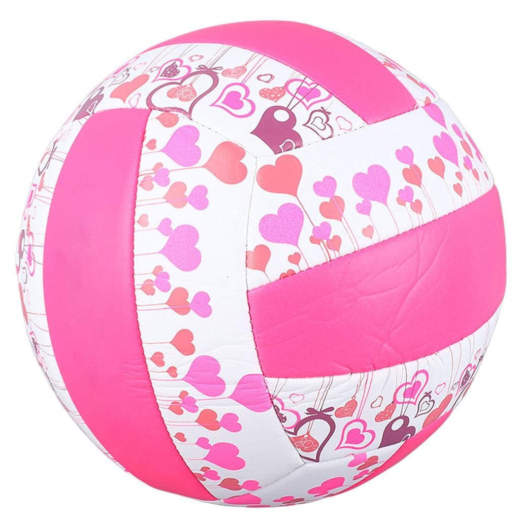 Size 5 Training Volleyball PU Soft Indoor Outdoor Volleyball for Students Pool Gym Training Pink