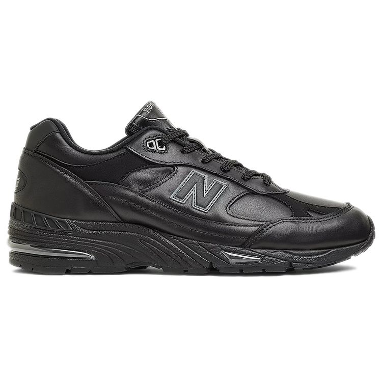 New Balance 991 MiUK Leather Black Grey Men Sneakers M991TK