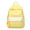 Summer New High-Value Fresh Color-Block Backpack for Girls and Boys, Casual Double-Shoulder Bag for Primary and Secondary School Students