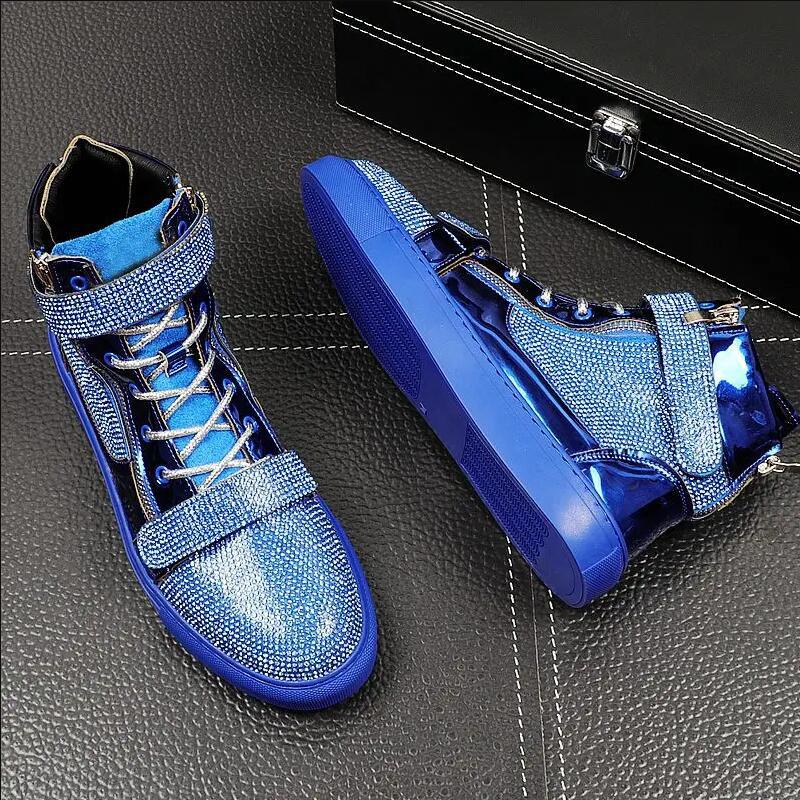 Fashion Cuddly Men Fashion Casual Ankle Boots Sprung Autumn High Top Hook&Loop Luxury Designer Sneakers Male Youth Trending Shoes