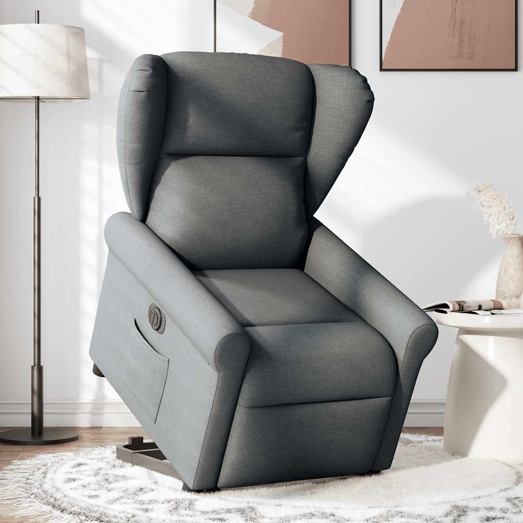 Lift-up Massage Chair, Electric, Reclining, Dark Gray