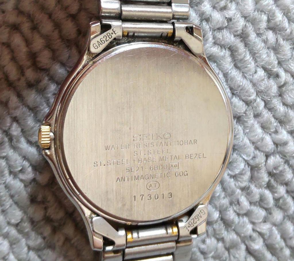 [USED] Working SEIKO LUCENT Men's Quartz Watch, Two-tone Color