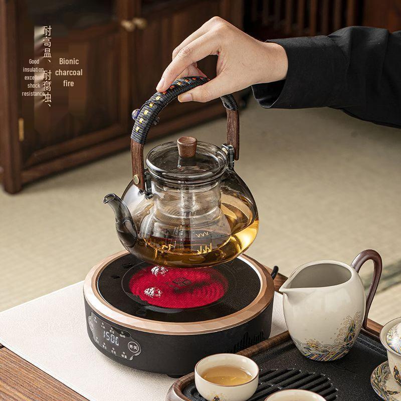 Minimalist Ceramic Electric Tea Stove & Ge Kiln Tea Set