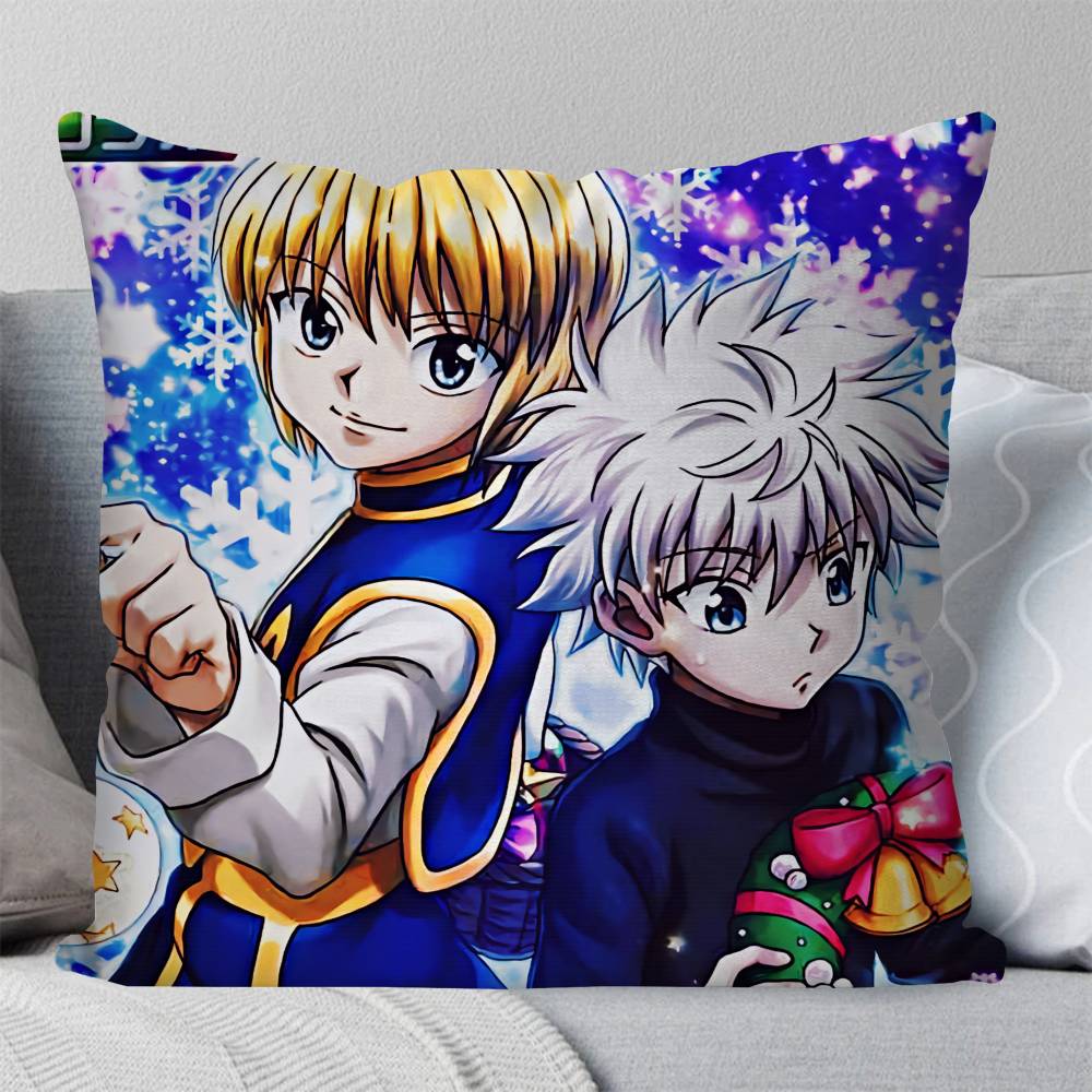 Anime Hunter X Hunter Pillow Case Fashion Square Pillowcase Bedroom Sofa Room Ins Decoration Leisure 30cmx30cm