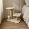 Cat Climbing Step with Toy Natural Perch Sisal Post Furniture Stable