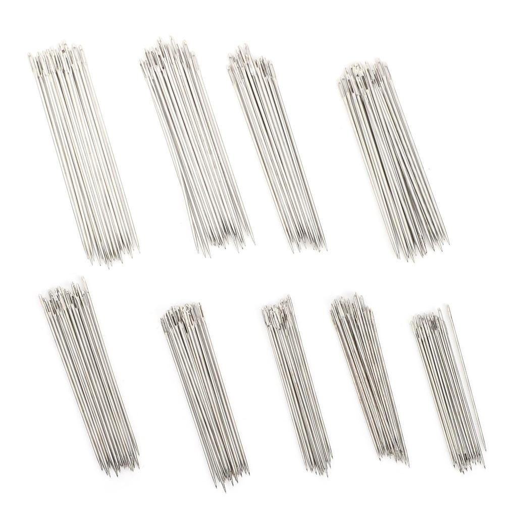 216Pcs Nähnadeln Edelstahl Stickerei HandStitching Quilt Reparatur Haushalt DIY(C# Groß