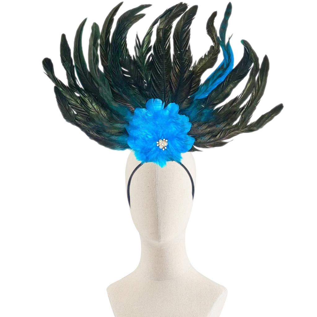 Elegant Feather Headband Cosplay Hair Accesories Fashion Hairpieces Costume Headwear for Parties and Celebrations