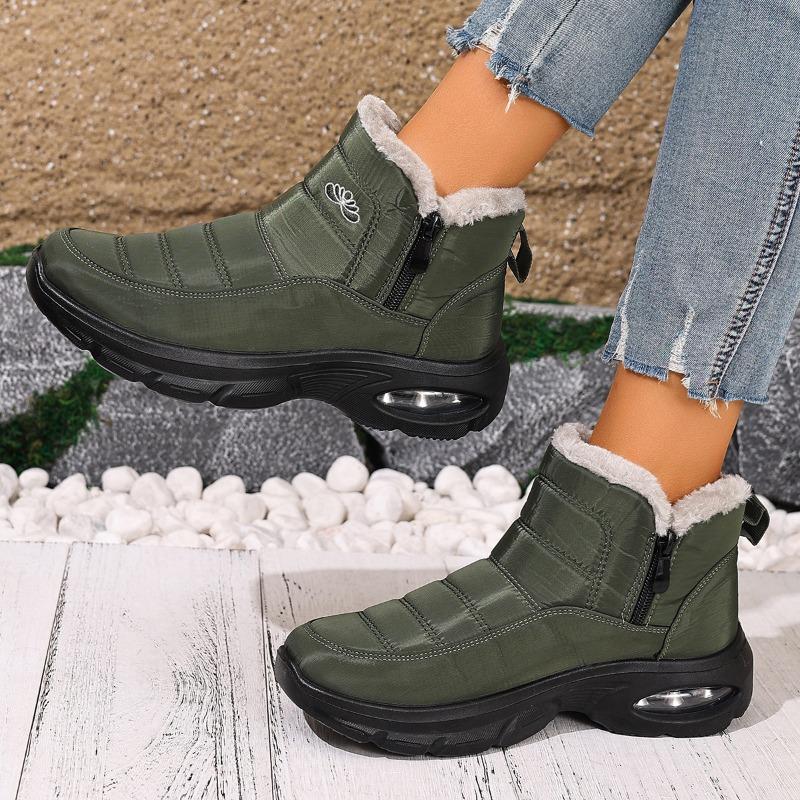 Cotton shoes women's new large size air cushion snow boots outdoor cold-proof men's and women's velvet thickened cotton boots
