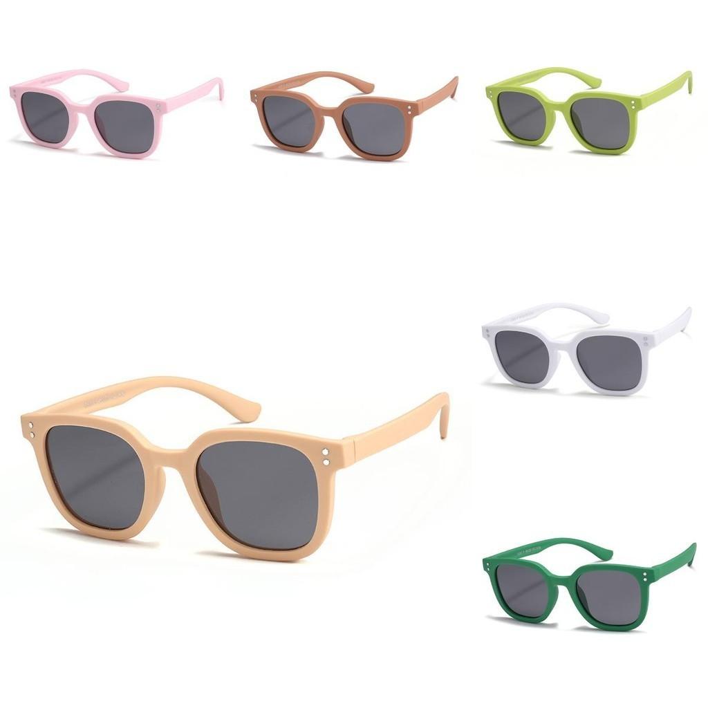 Square Kids Style Frame Polarized Sunglasses Summer Outdoor Sun Uv Protection