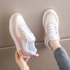 TUINANLE Sports Shoes for Women Lace Up Casual Leather Platform Sneakers Female Breathable Running Shoes