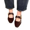 French single shoes fairy style with skirt gentle shoes autumn new Mary Jane small leather shoes
