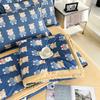 Simple Modern Air Condition Thin Blanket Summer Quilt Cotton Fluffy Plaid Blanket On The Bed Comfortable Comforter