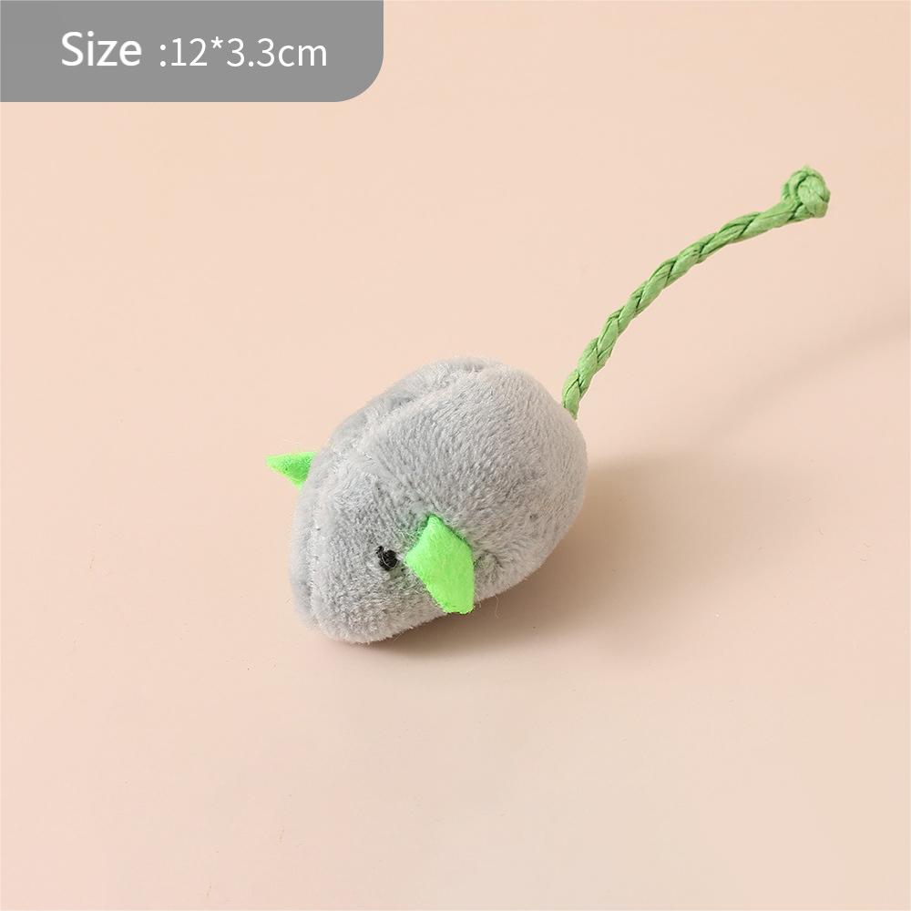 3Pcs/set Cute Simulation Mouse Toys for Cat Bite Resistance Plush Mouse Cat Interactive Toy Kitten Playing Toy Pet Supplies