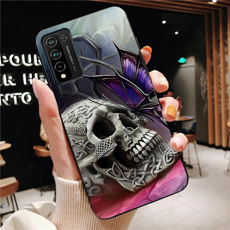 Skull Bones Phone Case for Huawei Honor 50 10X Lite 20 7A 7C 8X 9X Pro 9A 8A 8S 9S 10i 20S 20lite 7X 10 Lite