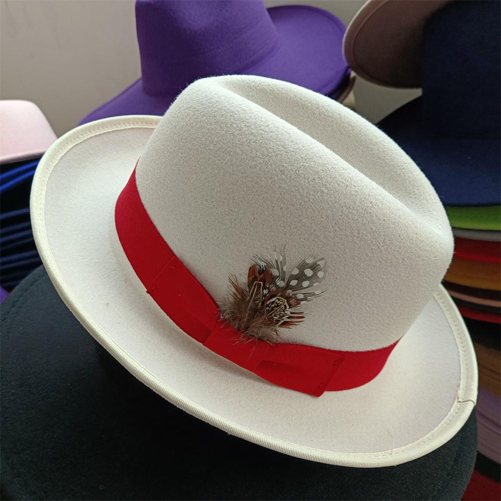 The Derby Hat Bowler Hat Fedora For Women And Men Party Hat Men Hat For Winter Elastic Band Felt Hat Jazz Church Hat