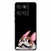 For Motorola G67 Power 5G 2025 Case Shockproof Soft Black Silicone Cute Cat Coque For Moto G67 Power Case 6.7" Cartoon Bumper