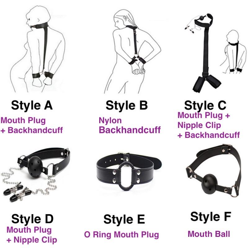 Adult Bondage Sex Games Sex Toy Kits Sets for Couples Restraints Slave Neck Handcuff Nipple Clip Adult Erotic Games Furniture
