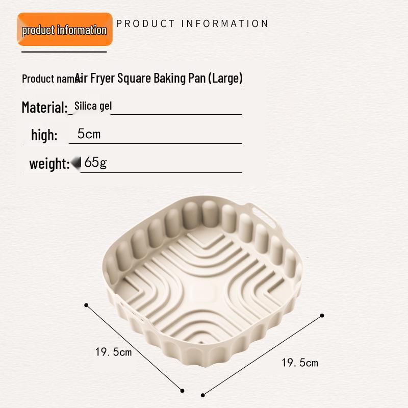 Silicone Air Fryer Baking Mat and Cake Tray