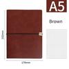 A5 B5 Business Leather Journal Notebooks 6 Ring Binder Planner with 100 Sheets  Blank Printed Loose-leaf Diary Notebook