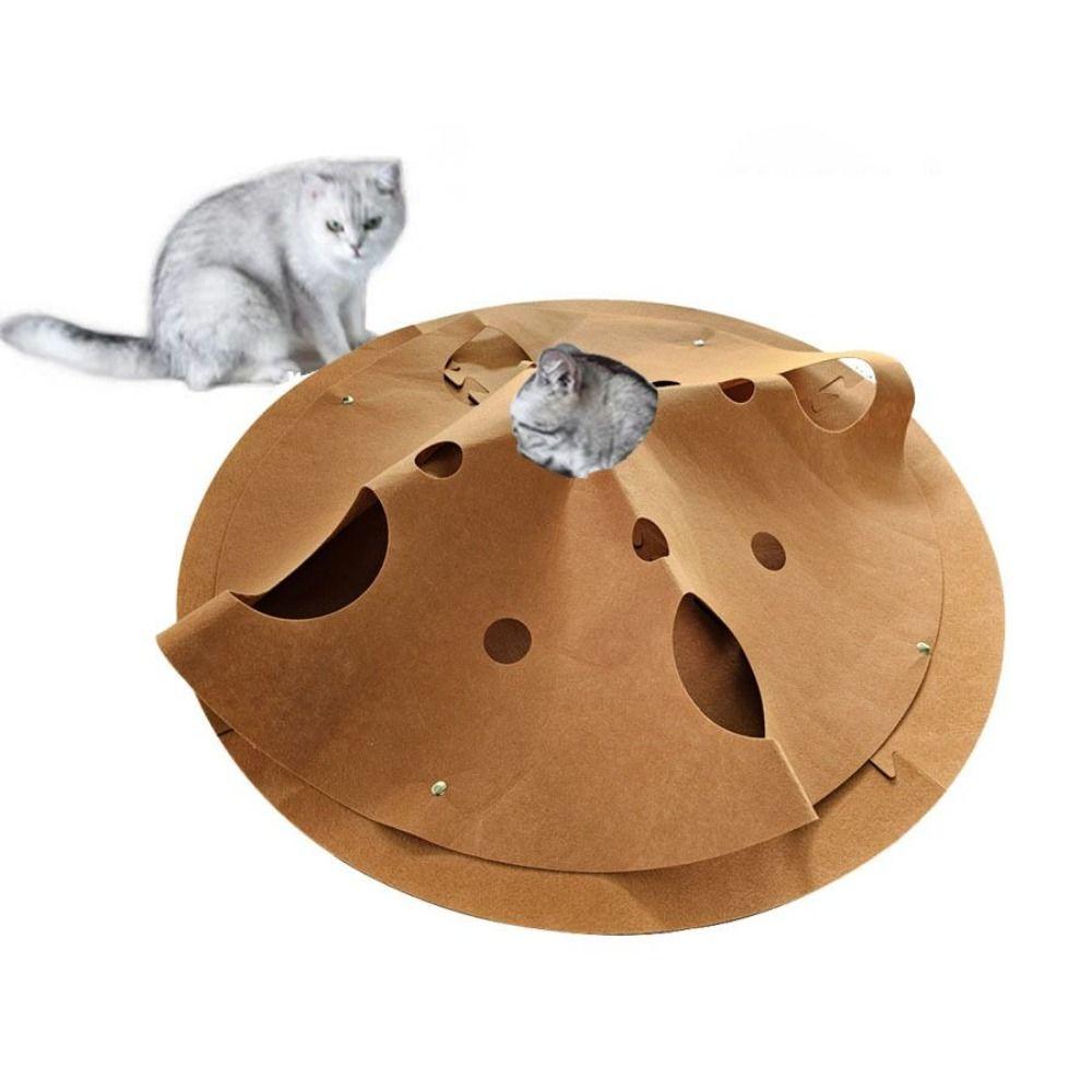 Safety Cat Tunnel Play Rug Durable Cat Rest Mat Creative Pet Toys Pad  Training Activit