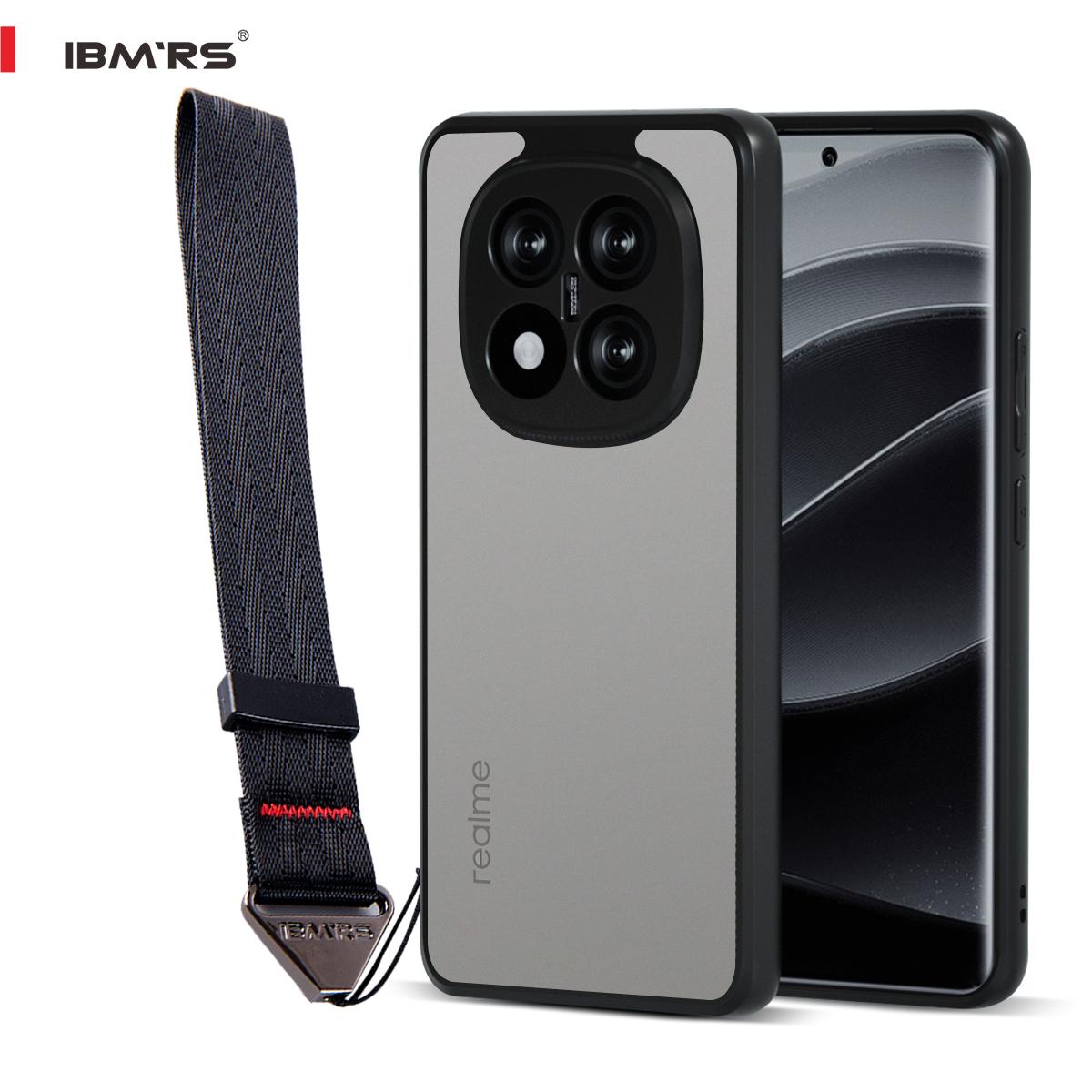 

(Comes with wrist strap)Ibmrs for Redmi Note 14 Pro 4G case,ultra-thin, pocket-friendly, raised edges protect camera & screen- Black camo PC + TPU матовый черный
