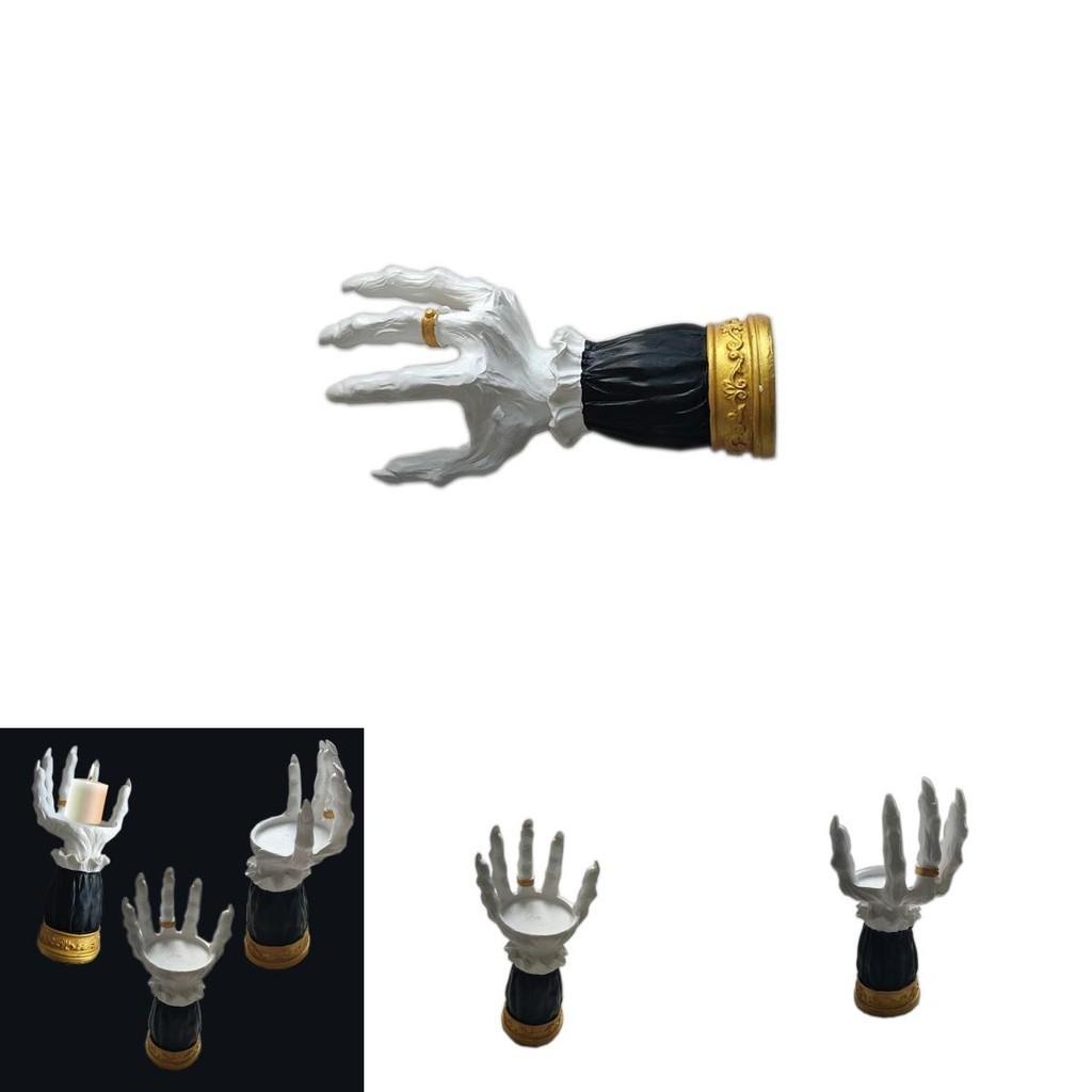 Halloween Witch Hand Resin Candle Holder Decoration For Home
