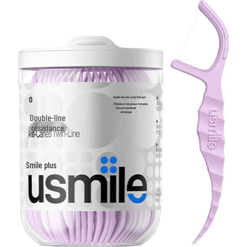 

usmile Seahorse Double-Line Anti-Cavity Dental Floss Sticks