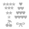 10Pcs Decorative Rhinestones Appliques Sparkling Iron On Rhinestones Patches For Handmade Garment Tshirts Jeans Jackets Bag Sewing Embellishment