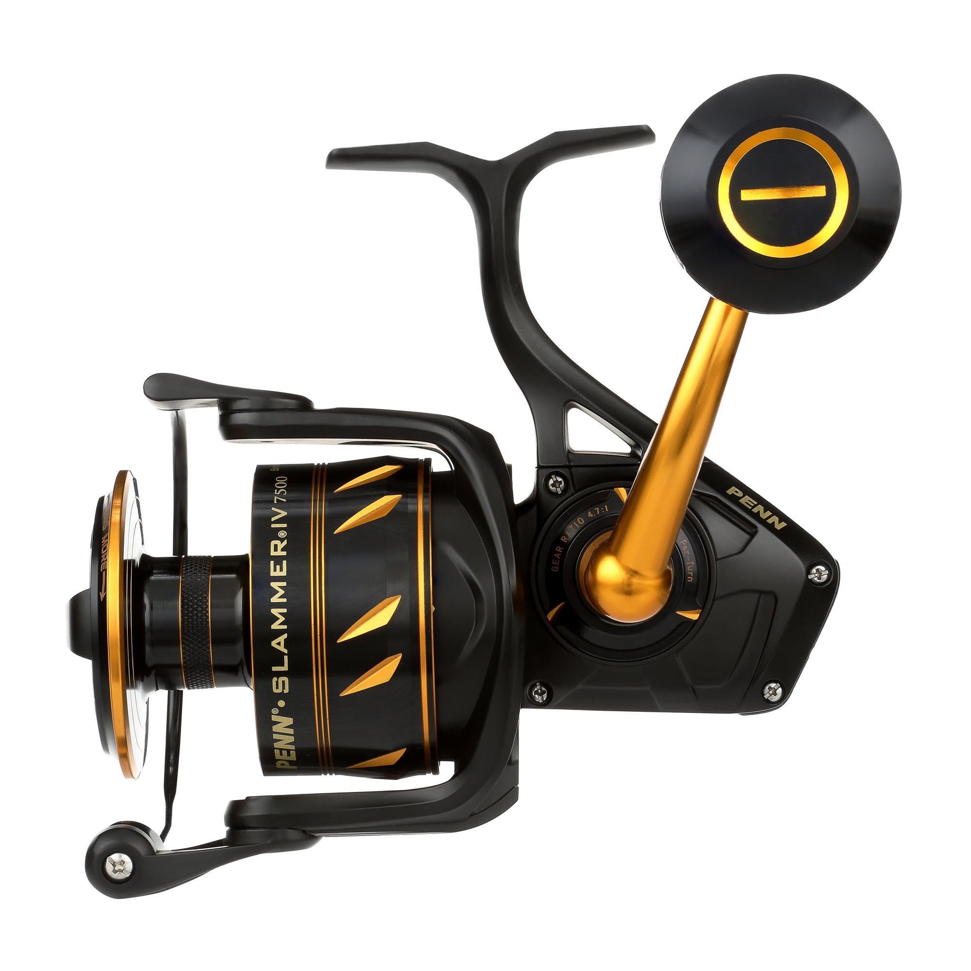 PENN Slammer Rugged and Offshore Jigging and IPX IV7500, Durable, Casting, чёрный