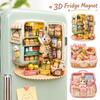 Cartoon Pattern Fridge Magnet 3D Relief 3D Refrigerator Stickers Refrigerator Magnet  Kitchen Decor