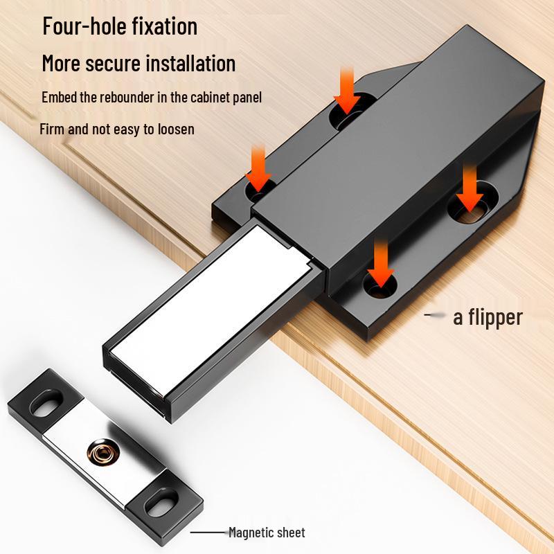 Invisible Handle-Free Cabinet Door Rebounder: Automatic Press-to-Open Wardrobe Drawer Switch