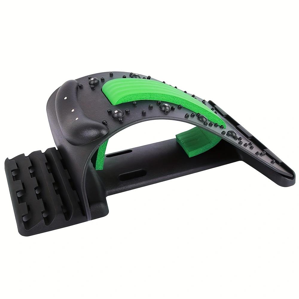 Back Stretcher Multi-Level Adjustable Back Cracker Board Lower Upper Lumbar Spine Support Pillow Waist Stretching Massage Device