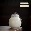 Chinese Ceramic Tea Caddy Sealed Tea Jar Coffee Candy Spices Containers Travel Portable Tea Boxes Household Storage Tank Teaware