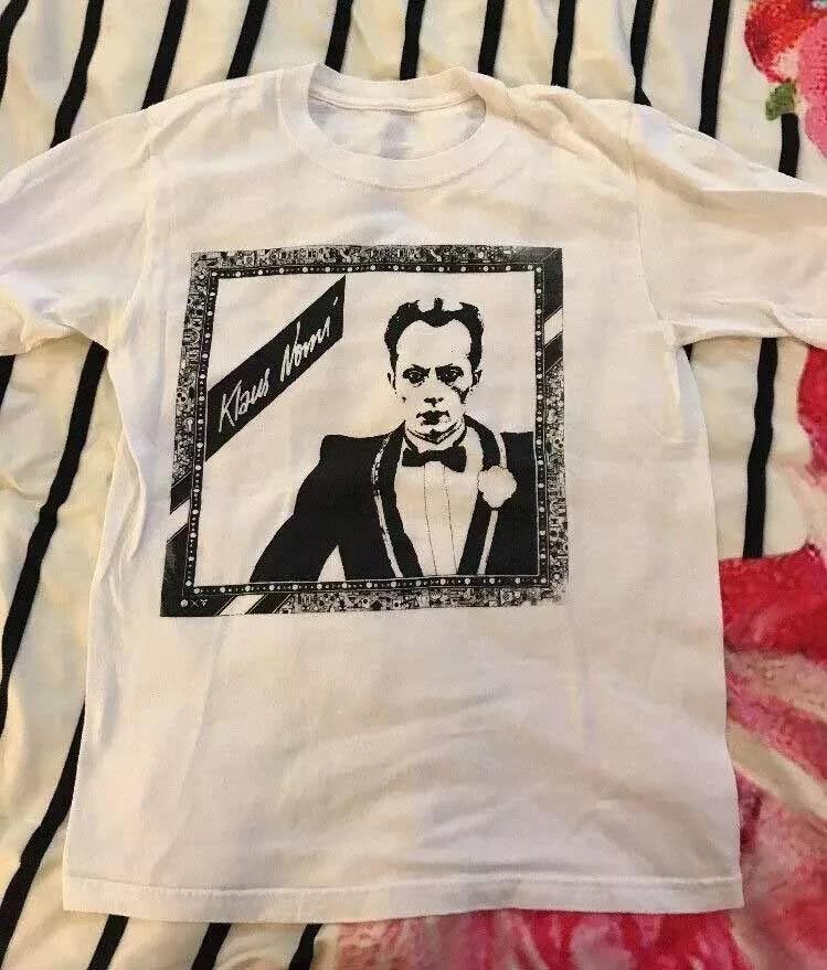 KLAUS NOMI 1944 - 1983 Shirt Short Sleeve White Unisex S-5XL AHN00919 Unisex T-Shirt XXXL