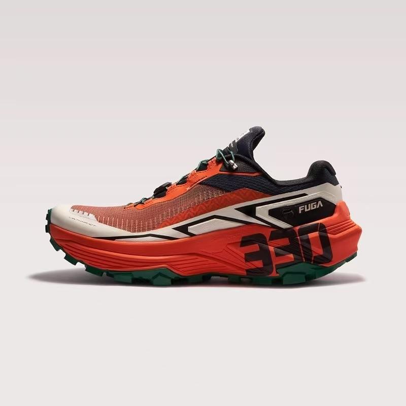 FUGA EX330 Breathable Trail Running Shoes, Shock Absorbing Anti Slip Outdoor Hiking Sneakers for Men Women