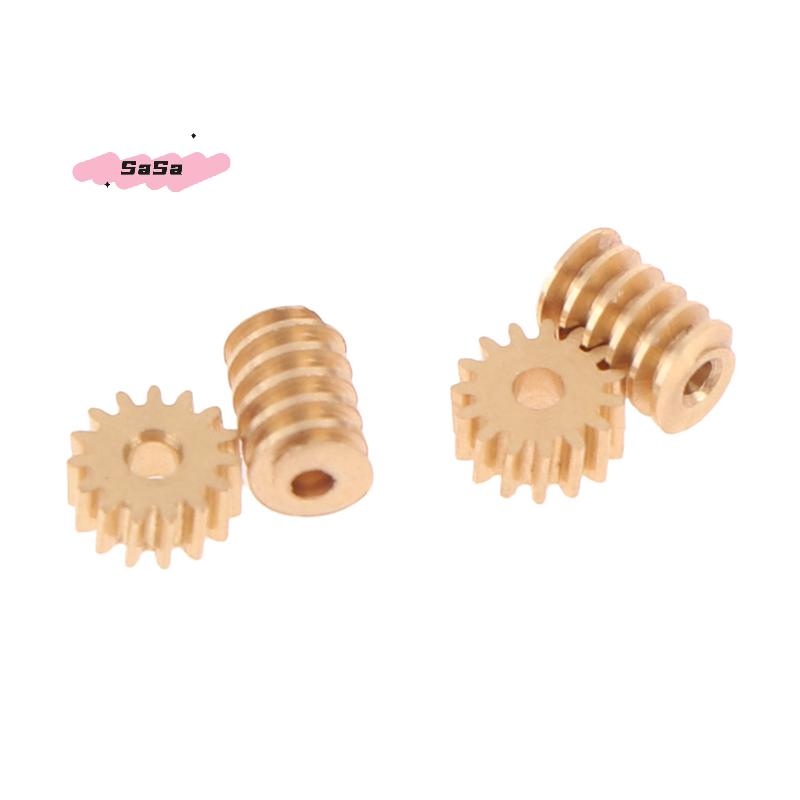 1/87 Modulus 0.2 15T Micro Brass Turbine Worm Gear Hole Diameter 0.8mm/1mm Reduction Pinion Shaft Connector for Model Railway