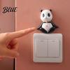 Easy Peel Switch Sticker 3D Panda Light Sticker Cute Decal Art & Stick Wall Decor for Home Bedroom Living Room