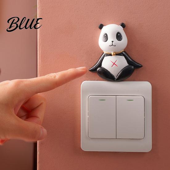 Easy Peel Switch Sticker 3D Panda Light Sticker Cute Decal Art & Stick Wall Decor for Home Bedroom Living Room