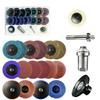 Sanding Disc Set: 20-Piece for Grinding, Polishing, Rust Removal, Deburring, Black Diamond Non-Woven Flap Discs