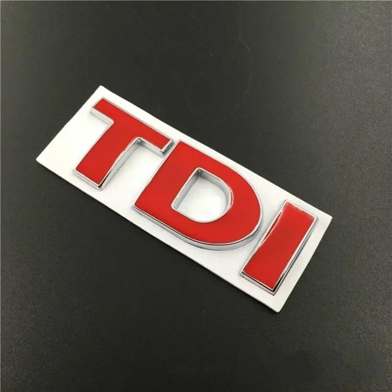 3D Metal TDI Letters Emblem Badge Sticker Decals for Golf 4 5 6 7 JETTA PASSAT MK2 MK4 MK5 MK6 MK7